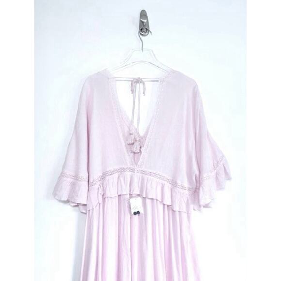 Free People Paradiso Maxi Dress in Pink Rose Size Small - Picture 5 of 9